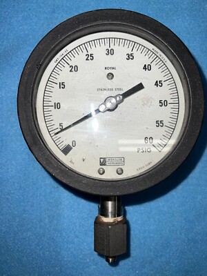 WEKSLER PRESSURE GAUGE GR2-15A-3S 60 PSIG 4-1/2'' FACE DIA.