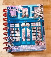 Cute Bookstore Front with Flowers Cover Set for use with Classic Happy Planner~