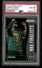 2019 PANINI PRIZM NBA FINALISTS BASKETBALL CARD #3 LEBRON JAMES PSA 10 CAVALIERS