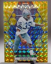 2023 Panini Mosaic Calvin Hill Reactive Yellow Mosaic Prizm #61