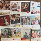 Lot 12 Vintage COCA-COLA Coke Print Advertising Ad  1950s  Social Fashion L16