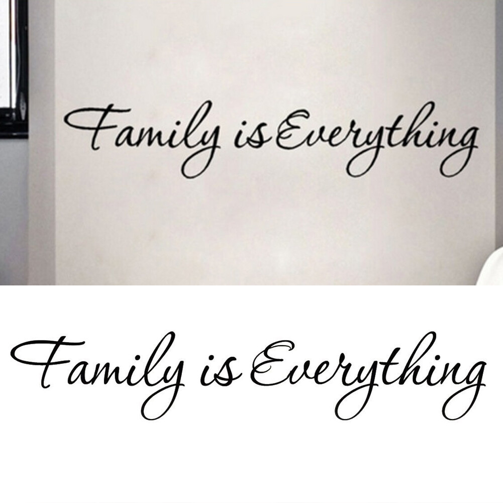 SelfHome Decor Bedroom Wall Sticker Family Is Everything DIY 57x10cm eBay