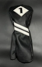Driver Cover Golf Headcover Right/Left Handed Black White