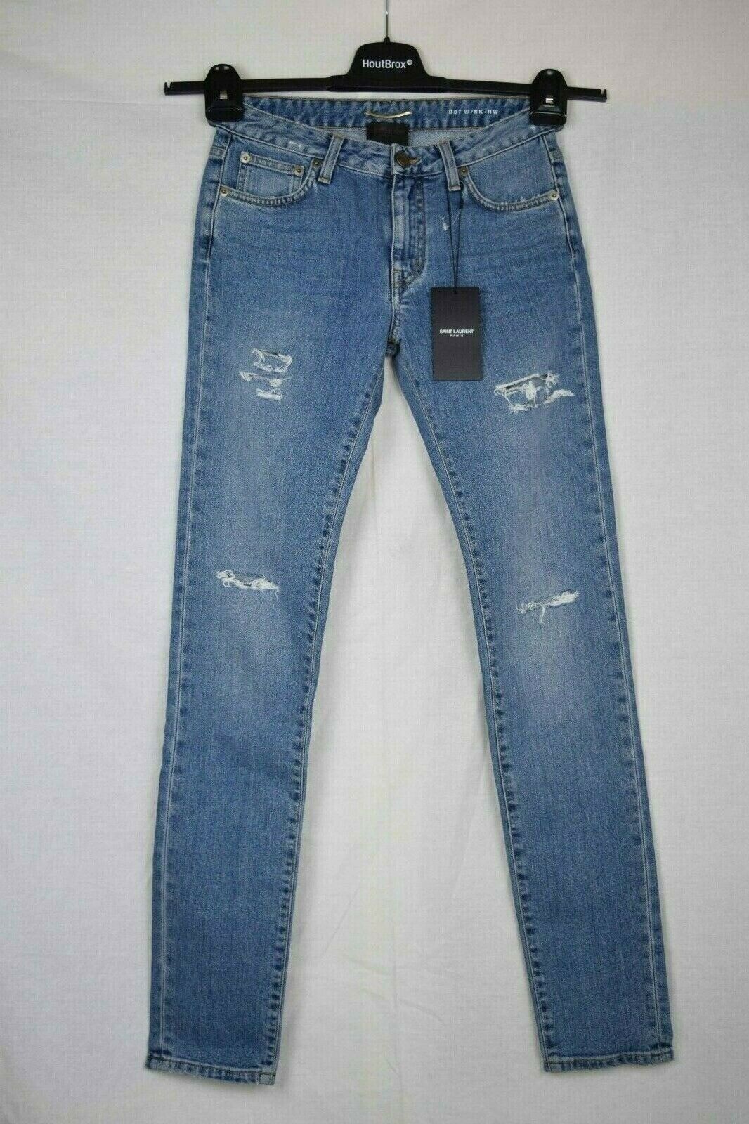 Jeans SAINT LAURENT distrutti taglia 26 nuovi