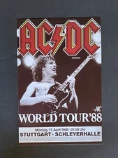 AC/DC Post Card Mini Poster Iconic 70s Classic Rock Band UK New!