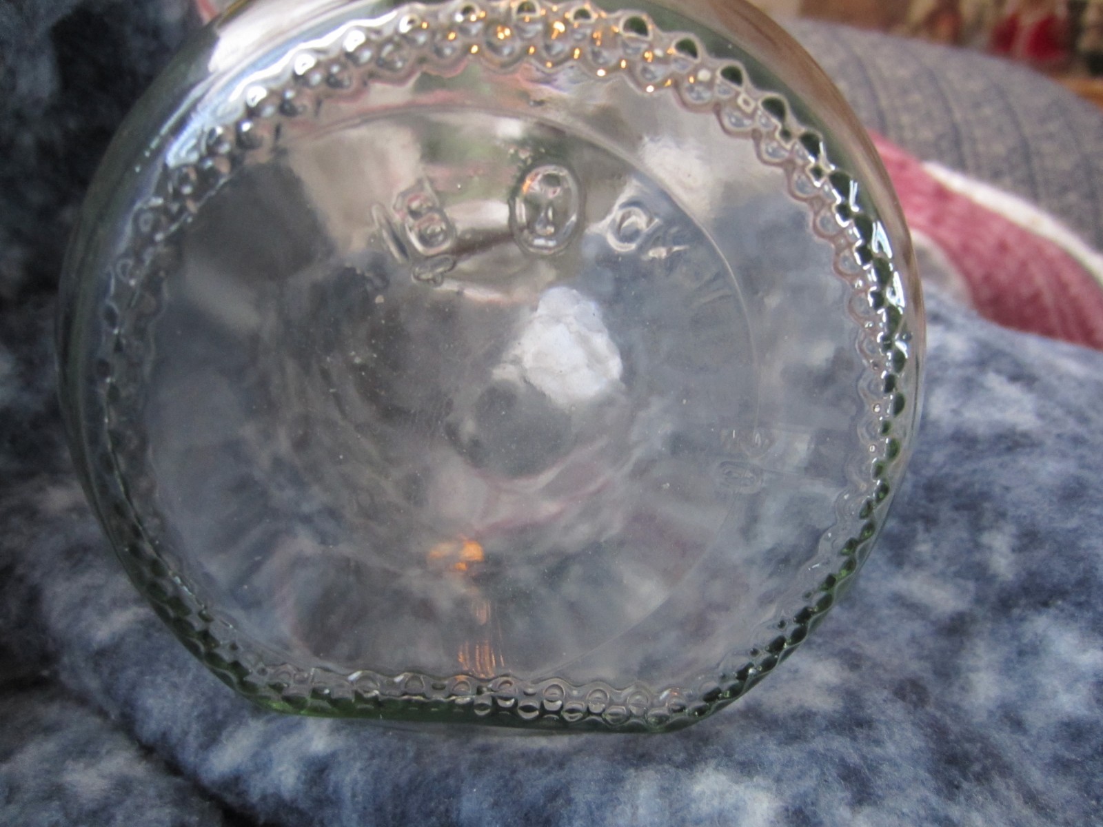 VINTAGE CLEAR GLASS WINE CARAFE BOTTLE PAUL MASSON “SINCE 1852" 1 LITER