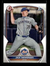 2023 Bowman Draft Paper Jack Wenninger New York Mets 1st #BD-68 5 Card Lot