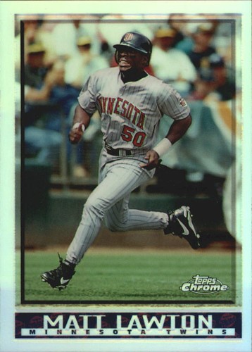 1998 Topps Chrome Matt Lawton #208 card