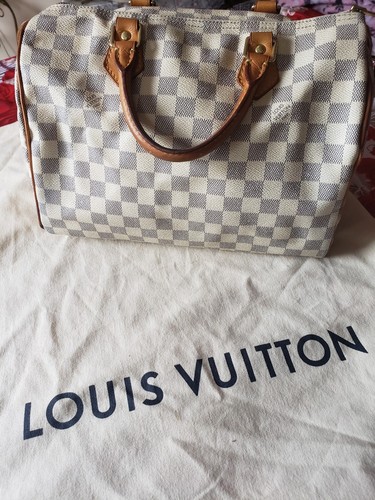 Auth Louis Vuitton Damier Azur Croisette Crossbody Borsa a Tracolla Borsa  EXC | eBay