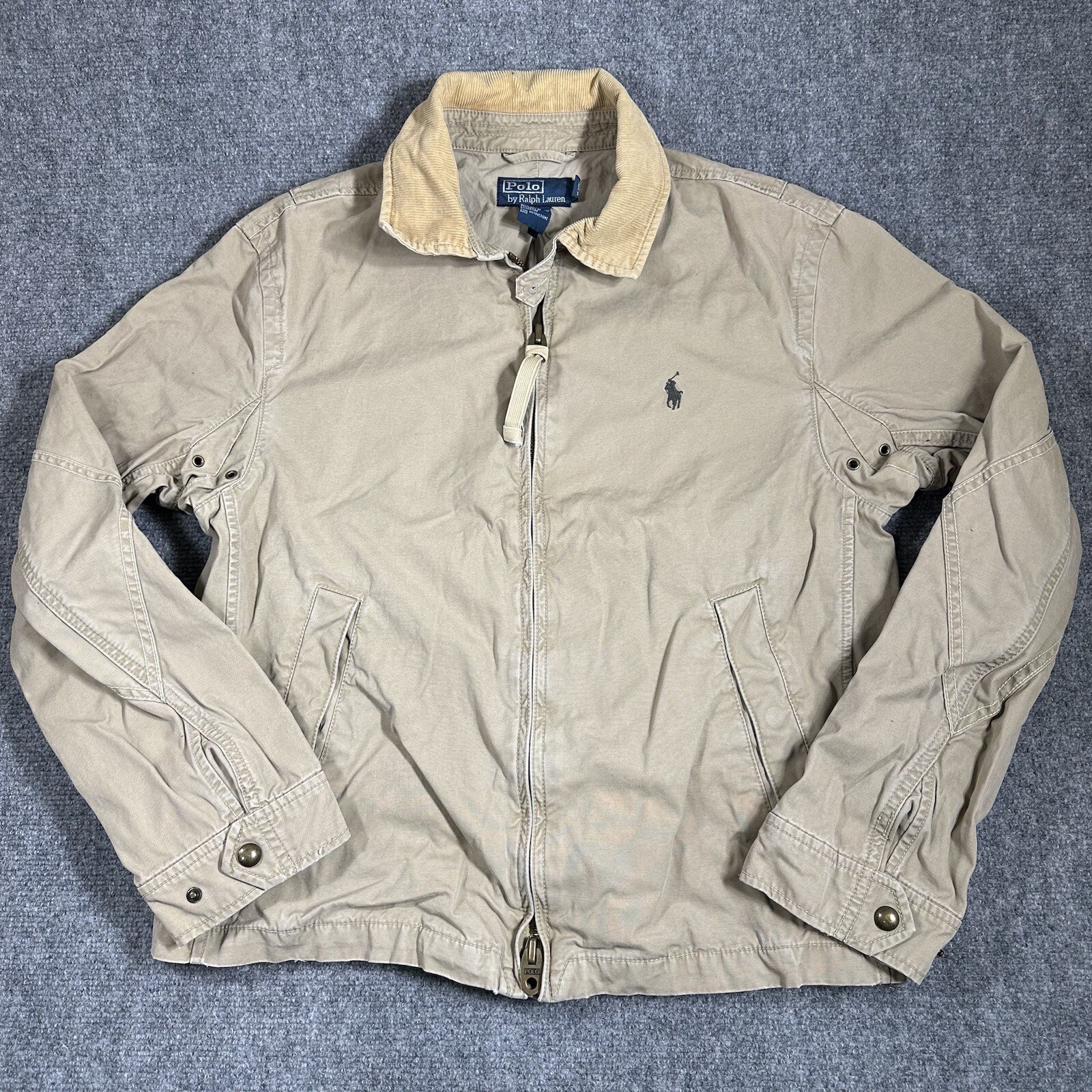 Example by Missoni padded khaki corduroy collar jacket - L