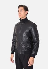 Giubbotto Invernale in Eco Pelle Invernale Chiodo Imbottito Giacca Biker Slim