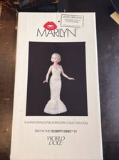Marilyn Monroe WORLD DOLL porcelain black sequins gown 1983 BOX tag COA 91695