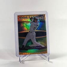 2020 Panini Prizm Brilliance #B-10 Charlie Blackmon Orange /100