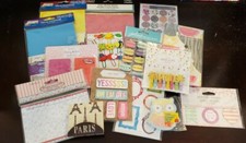 NEW 15 Piece Mixed Lot Of Stickers, Scrapbooking, Journal Supplies