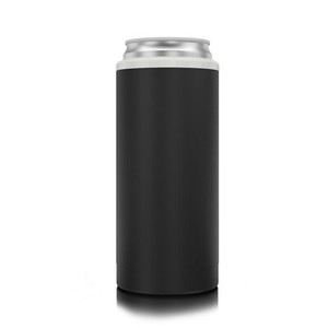 Stainless Slim Can Koozie Black