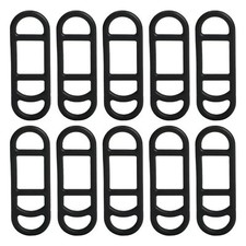 10 Pcs Silicone Bike Mount Bands Bicycle Light Fastening Straps for Flashlight