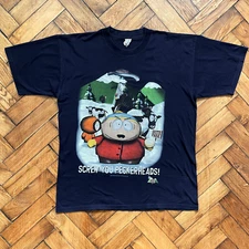 Mens L Vintage 1998 South Park Cartman Kenny Tshirt