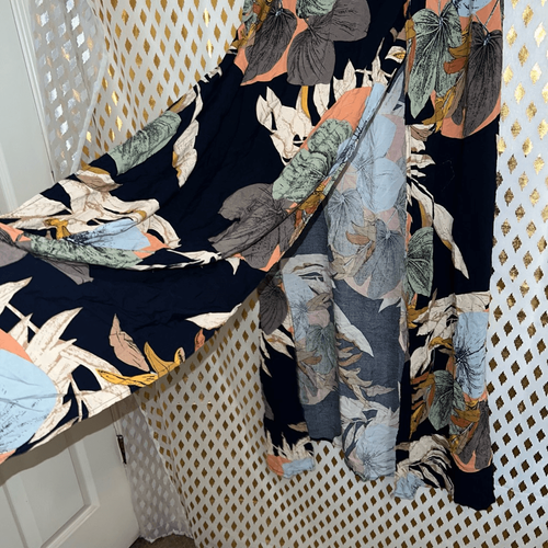 SHEIN Tall Floral Print Wrap Split Thigh Skirt size L - Picture 6 of 8