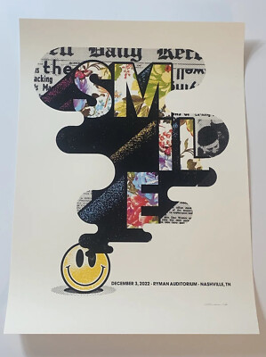 The Smile Concert Poster Ryman Auditorium Nashville 12/3/22