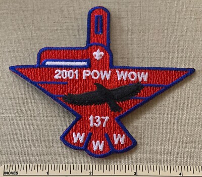 2001 OA COLONNEH LODGE 137 Order of the Arrow Pow Wow PATCH WWW Houston Texas