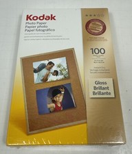 Kodak Photo Paper Gloss 100 Sheets 4X6" Instant Dry New Unopened Sealed