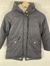 Crewcuts Girls Fishtail Parka Coat Black Size 8