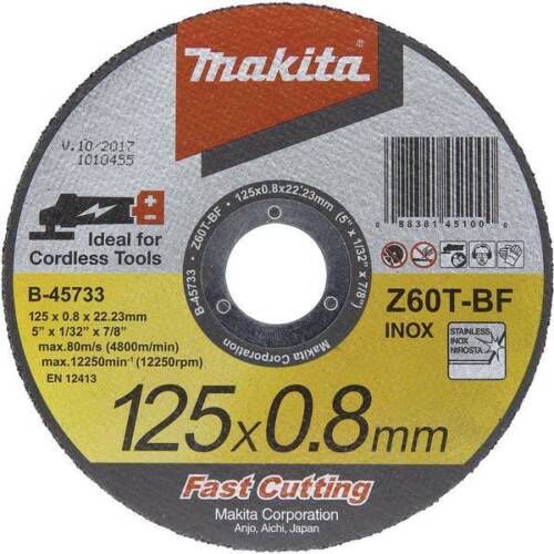 Makita b 45733 disco di taglio dritto 125 mm 22.23 1 pz - Imagen 1 de 1