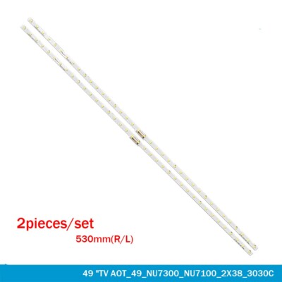 LED bar(2) for Samsung UE49LS03 UE49NU7175 UE49NU7172 UE49NU7102 AOT_49_NU7300