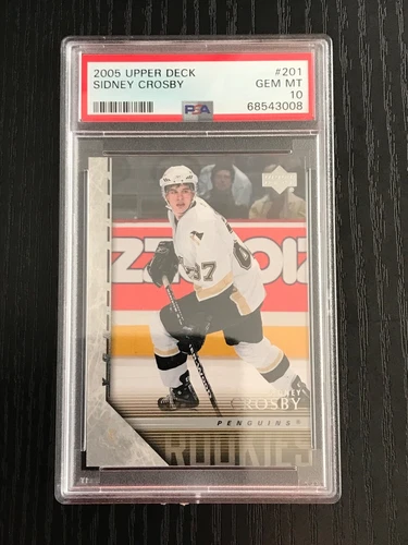 2005/06 Upper Deck Serie 1 Sidney Crosby Young Guns PSA 10 Gem Mt Card #201 RC