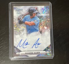 2023 Bowman Sterling MASON AUER Speckle Refractor Auto #'d 99