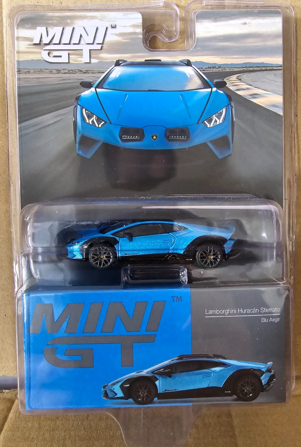 Mini GT 1:64 Lamborghini Huracán Sterrato Blu Aegir 807 - New Blister