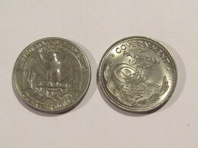 Pakistan 1951 1/2 Half Rupee unc Coin - Image 3 of 4