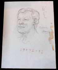 DDR Maler Professor Peuker Wolfgang Bleistift Zeichnung Original Studie