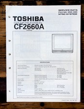 Toshiba CF2660A TV Service Manual Original 