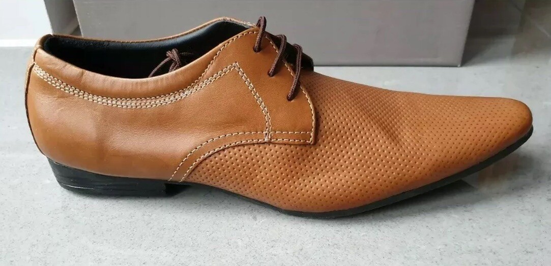 Chaussures Homme Zara Marron - Taille 42 (UK 8) - Neuf Sans Boîte - Cuir Synthétique