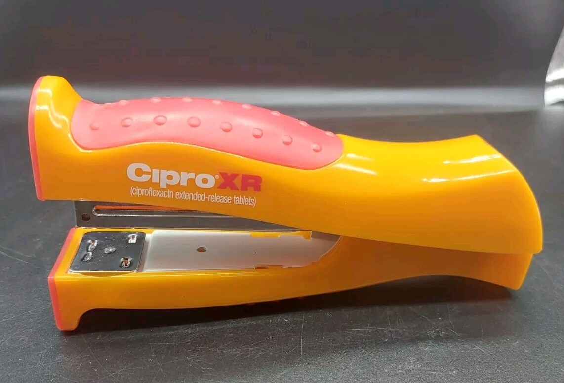 Drug Rep Stapler Advertising Office Supplies Pharmaceutical Cipro Xr