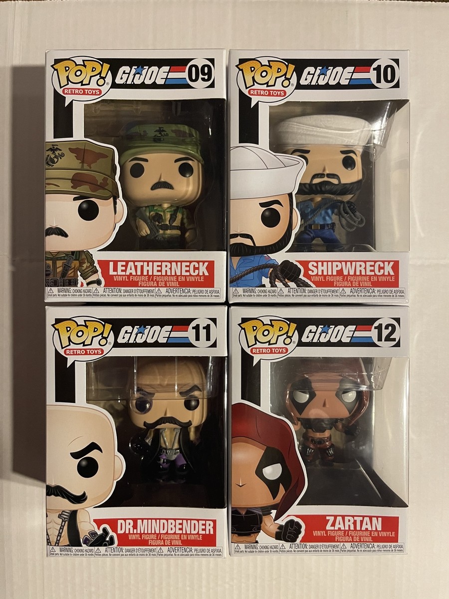 Funko Pop Retro Toys 9-12 Shipwreck, Leatherneck, Dr. Mindbender