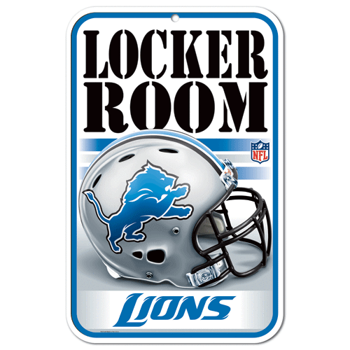 Detroit Lions Wincraft NFL 11x17 Locker Room Sign FREE SHIP!! - Picture 1 of 1