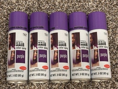 Lot of 5 Goodmark Purple Temporary Hair Color Spray 3 Oz.