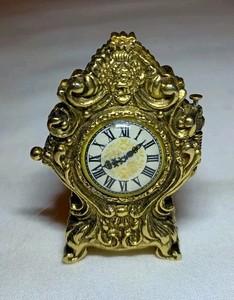 Vintage Toujours Moi Corday Le Clock- Solid Creme Perfume - Gold Tone