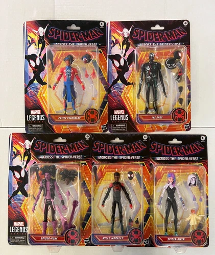 Marvel Legends Across The Spider-Verse ~ Miles ~ Gwen ~ Punk ~ Spot ~ Pavitr NUEVO