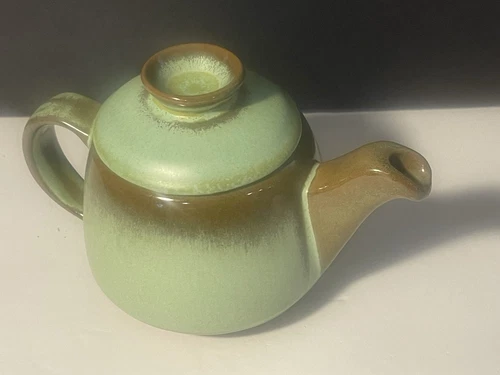 Frankoma 6J Praire Green Teapot With Lid