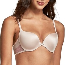 MAIDENFORM WOMENS 32A Beige LOVE THE LIFT PUSH UP DEMI BRA NEW