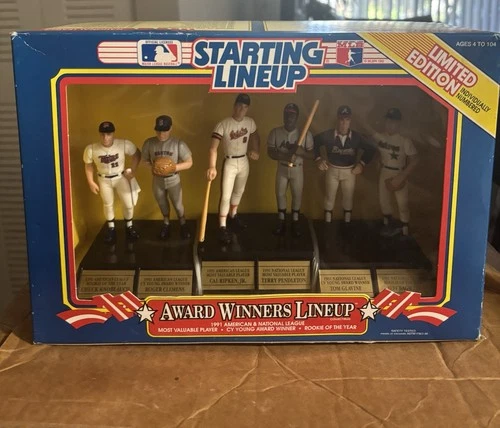 Starting Lineup Award Winners Lineup Limited Edition MLB Boxed Figures 1991