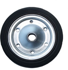 RUOTA RUOTE IN GOMMA PIENA PER BETONIERA CARRELLI DIAMETRO 35 FORO 36 MM (12092)
