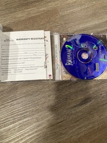 Rayman 2 The Great Escape Sega Dreamcast  Complete Registrations Card Game Jewel