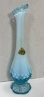 Fenton Vase With Fading Blue Opalescent Hobnail 9.25"