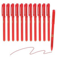 FüR 24Er Pack Rote Gelstifte 0,5Mm Mittelspitze Rollerball, Stil 4