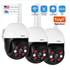 5MP WiFi Wireless IP Camera Tuya Smart Home Security Auto Tracking Outdoor Lot