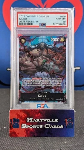 OP08-079 One Piece CCG Kaido Alt Art Japanese PSA 10 Gem Mint